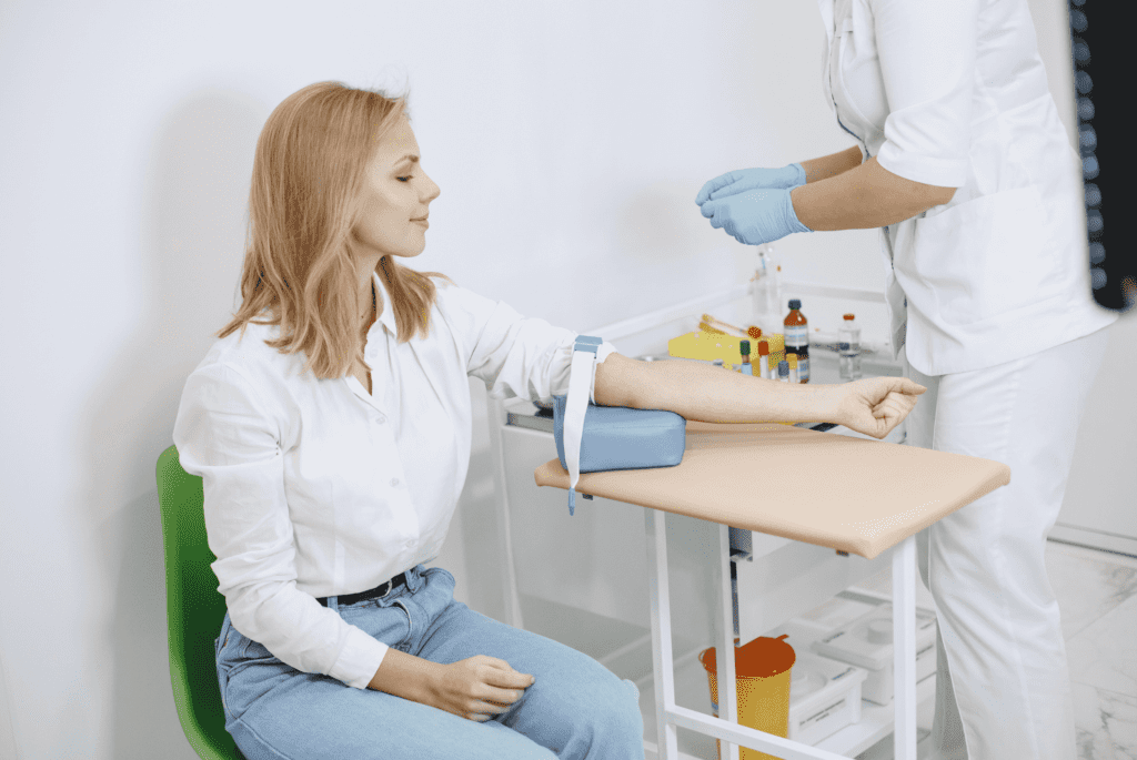 Woman Getting Blood Test